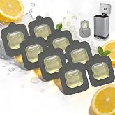 PurifyLogix 8Pcs Deodorizer Refills for Simplehuman Odorsorb Pod Holder | Natural Plant-Based Lemon Deodorizer Refill for EKO Holder to Neutralize Unwanted Odor, Suitable for Closed-Type Garbage Cans