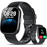 Smart Watch with Alexa Built-in, 1.83" HD Bluetooth Calling Fitness Tracker | Fitness Watch with Heart Rate/Sleep Monitor/Pedometer, 120+ Sport Modes, DIY Dial, IP68 Waterproof Smartwatch for Android iOS