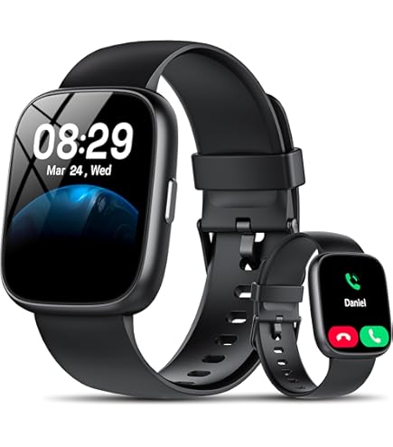 Haulvean Smartwatch Voor Heren – 1,85” HD-scherm, Bluetooth Bellen, 730 MAh, IP68, Fitness Tracker Met Zaklamp En Hartslagsensor