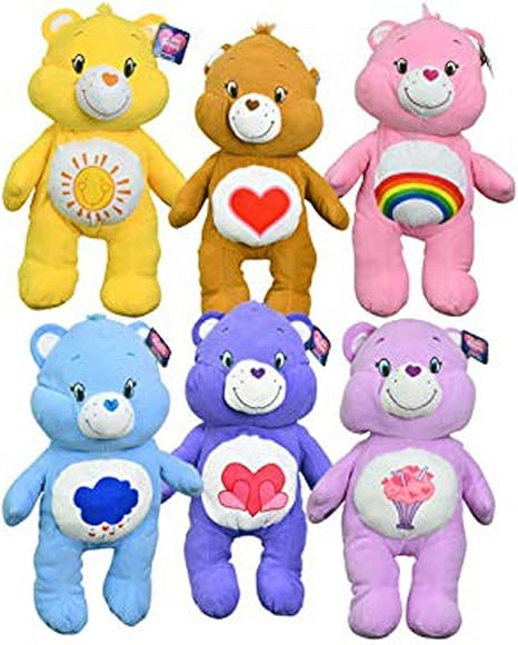Amazon Com Care Bears Large 24 Pillow Plush Goody 6 Pack
