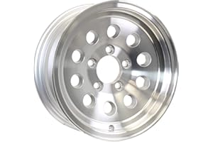 HWT HISPEC WHEEL AND TIRE 15 x 6 Aluminum HiSpec Mod Trailer Wheel 5 on 4.50 Bolt Pattern 2,150 lb Capacity