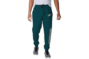 FOCO NFL Men's Officially Licensed Team Color Primary Logo Prime Time Football Sweatpants Joggers Pants
