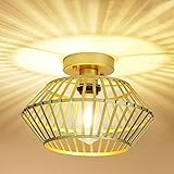 Jasopacp 1-Light Modern Gold Flush Mount Ceiling