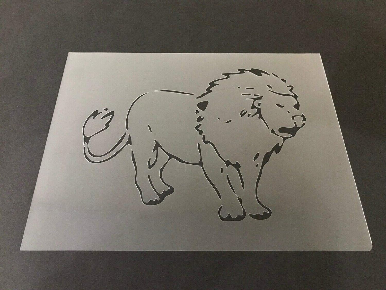 Amazon Com Lion 4 Stencil 10mm Or 7mm Thick Lions Crafts Tiger King Of The Jungle 7 X 9 Sheet 7mm Thick