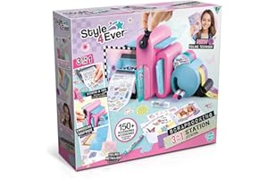 Canal Toys Style 4 Ever Scrapbooking 3 in 1 Station - Customise Your Notebook - 150+ DIY Accessories Included, Hours of Creat