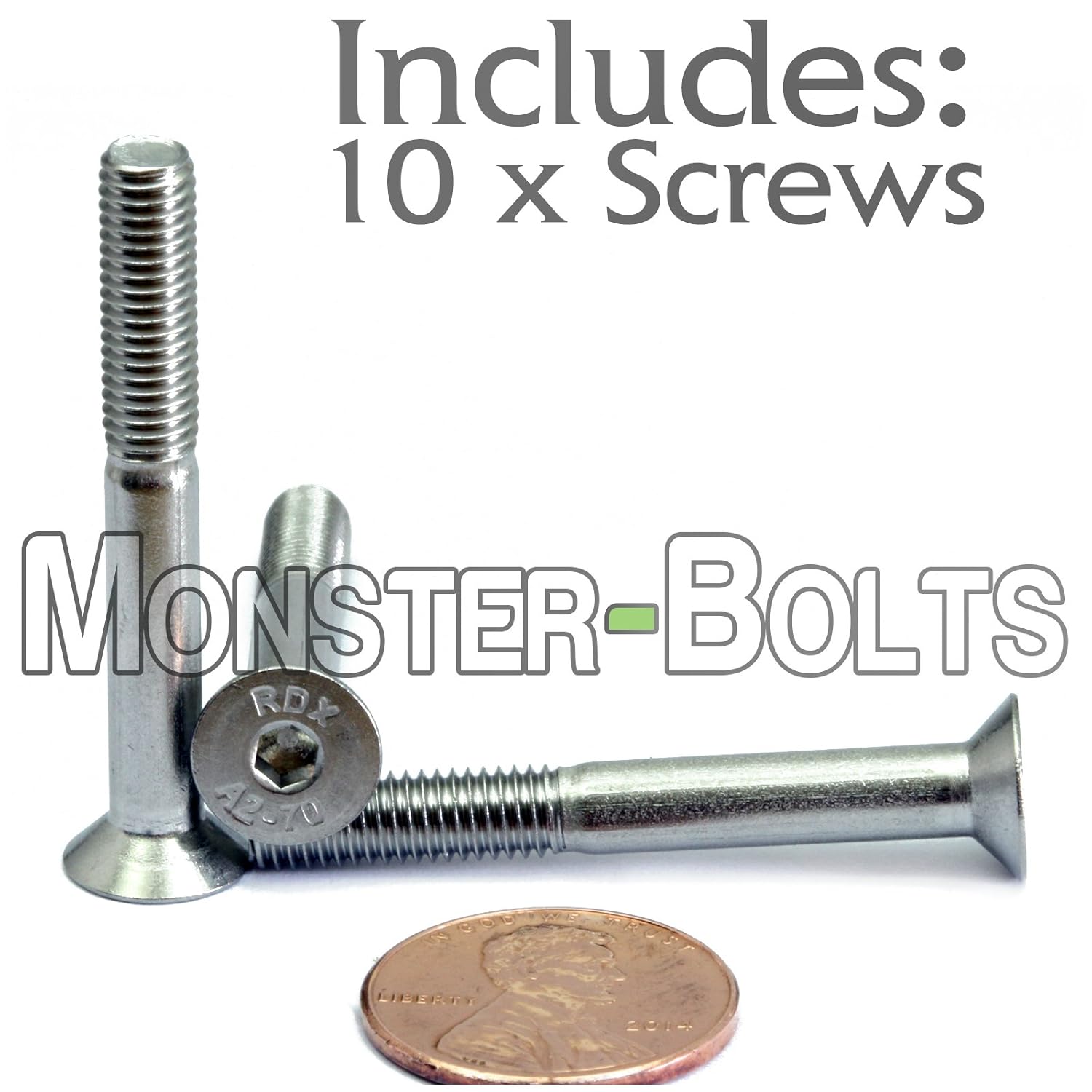5mm M5 Countersunk Flat Head Socket Cap Screw Allen Bolts A2 70 Stainless Steel Other Fasteners Hardware