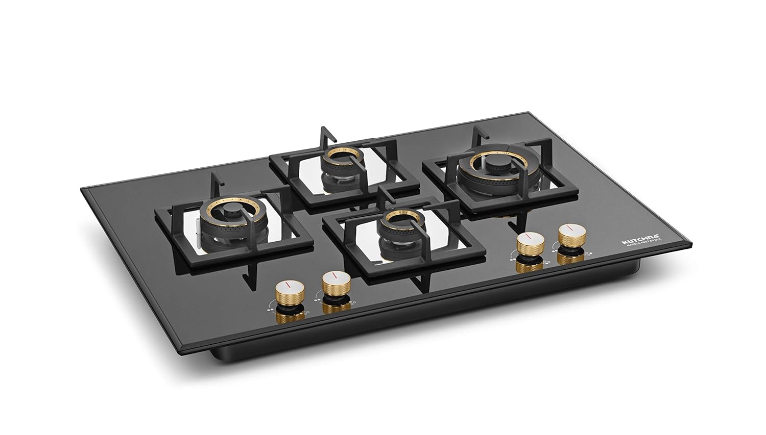 Buy Kutchina 4 Burner Hob with Pulse Ignition, 8 mm Tempered Glass top