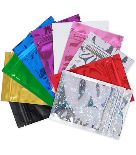 Craftdady 20Pcs Star Resealable Bags - Clear Window Self Seal Zipper Pouches For Food, Jewelry, Storage & Samples