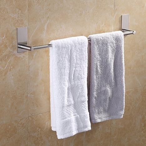 Amazon Elfishjp タオルハンガー タオル掛け タオルバー 3m粘着シート キッチン 洗面所 ステンレス バスルーム トイレアイアン収納 タオル収納 55cm タオルバー Amazon Elfishjp タオルハンガー タオル掛け タオルバー 3m粘着シート キッチン 洗面所 ステンレス バスルーム トイレアイアン収納 タオル収納 55cm タオルバー