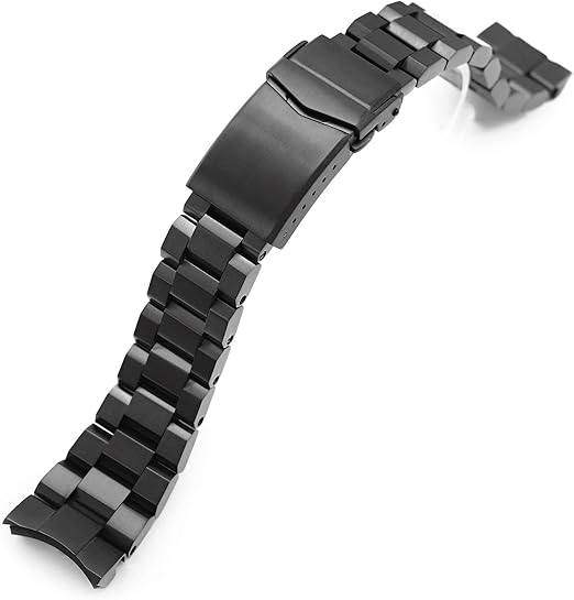 22mm Hexad Dlc Black Watch Band Compatible With Seiko Samurai Srpb51 Srpb09 Amazon Com