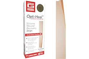 NEO-G Neo G Opti-Heal Wound Recovery Silicone Scar Strips for Surgical Scars, C Section, Burn, Acne, Keloid Treatment - Medical Silicone Scar Sheets - New and Old Scar Treatment - 1.6 x 5.9 inch - 6 Strips