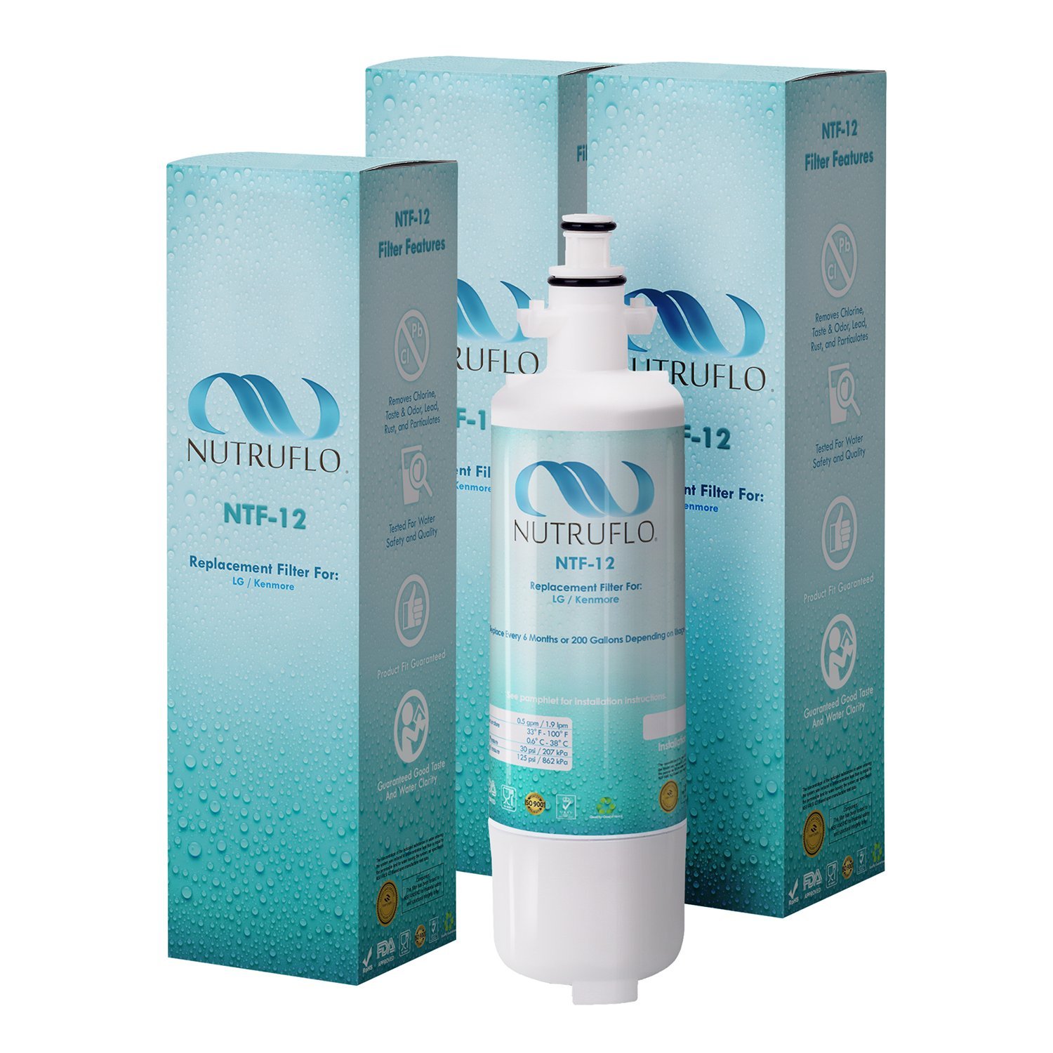 Pin By Nutruflo On 3 Pack Nutruflo Kenmore 46 9690 Lg Adq36006101 Easy To Install Compatible Refrigerator Water Filter Refrigerator Water Filter Water Filter Filters