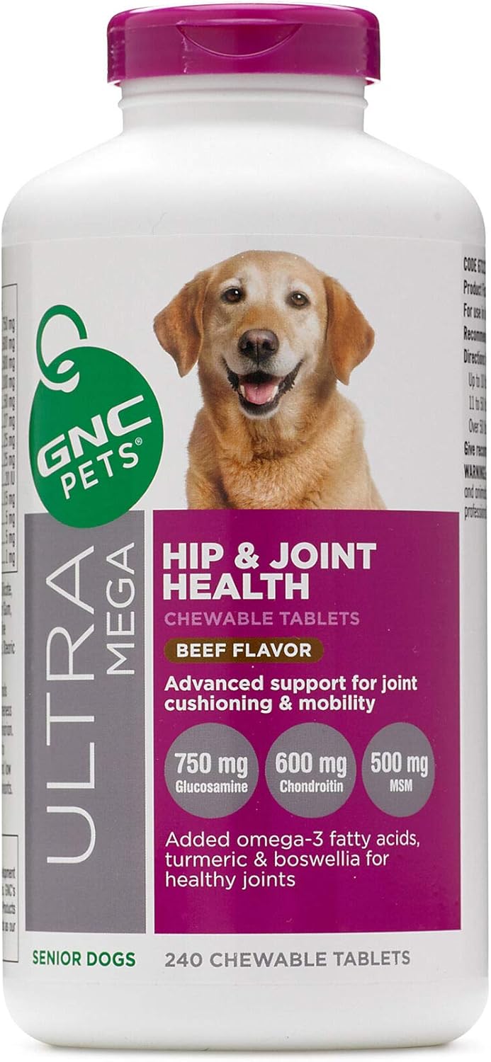 GNC Pets Ultra Mega Hip & Joint Health Chewable Tablets dog'supplement