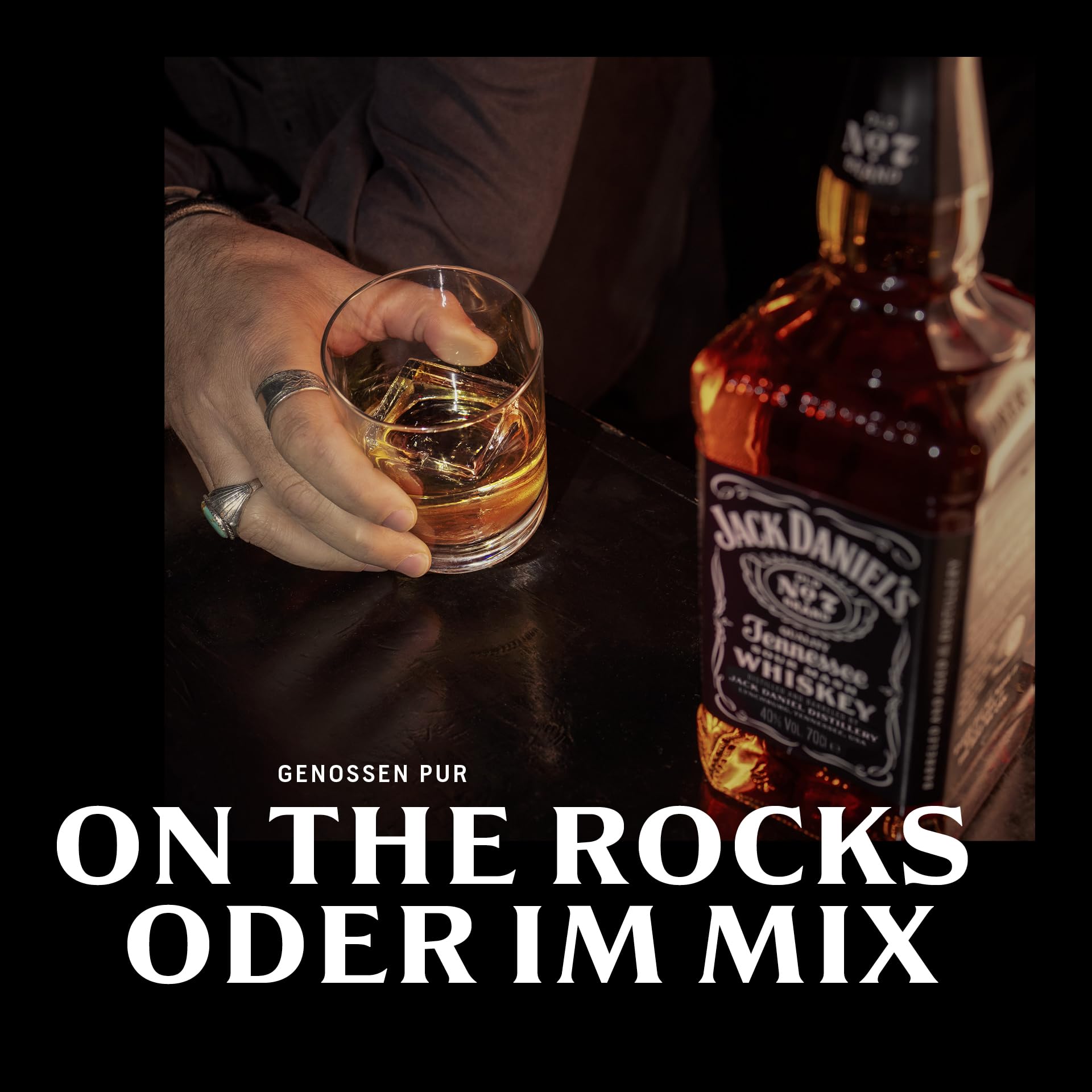 Jack Daniel's Old No. 7 - Tennessee Whiskey - Karamell, Vanille und Noten von Eichenholz - 0.7L/ 40% Vol. Bourbon Whisky 7