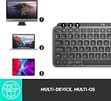 Logitech MX Keys Mini Keyboard Graphite Bluetooth Backlit UK Layout view 9