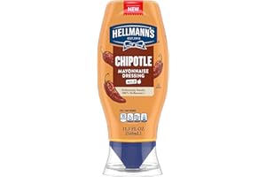 Hellmann's Mayonnaise Dressing Mild Chipotle for Tacos, Grilled Chicken Sandwiches & More, with Real Ingredients & No Artificial Flavors, 11.5 oz