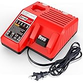 Multil Volatage Rapid Battery Charger - Replacement for Milwaukee 12v 18v Power Tool Lithium Battery 48-11-2412 48-11-2401 48-11-2440 48-11-1862 48-11-1850 48-59-1812 48-11-2420 48-11-1815