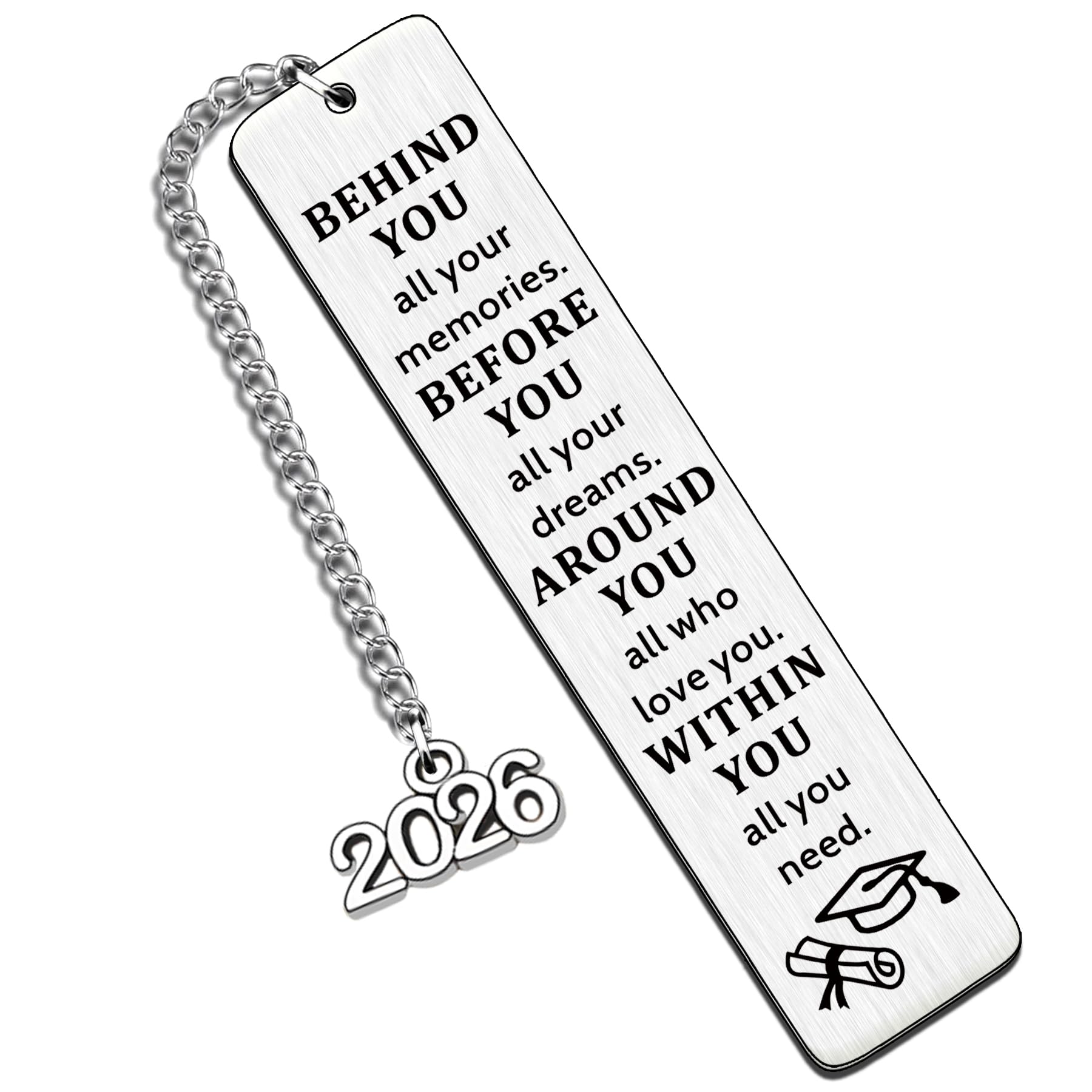 HULALA Class of 2026 Graduation Gifts for Her Him Bookmark for Grads Seniors High School College Boys Girls Graduation Gifts for Nurse Master Son Daughter