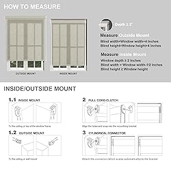 Boolegon Light Filtering Roller Shades for