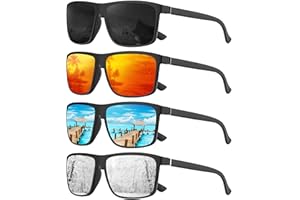 KALIYADI Mens-Sunglasses Polarized Sunglasses-for-Men: Classic Men Sunglasses Polarized UV Protection for Fishing Driving
