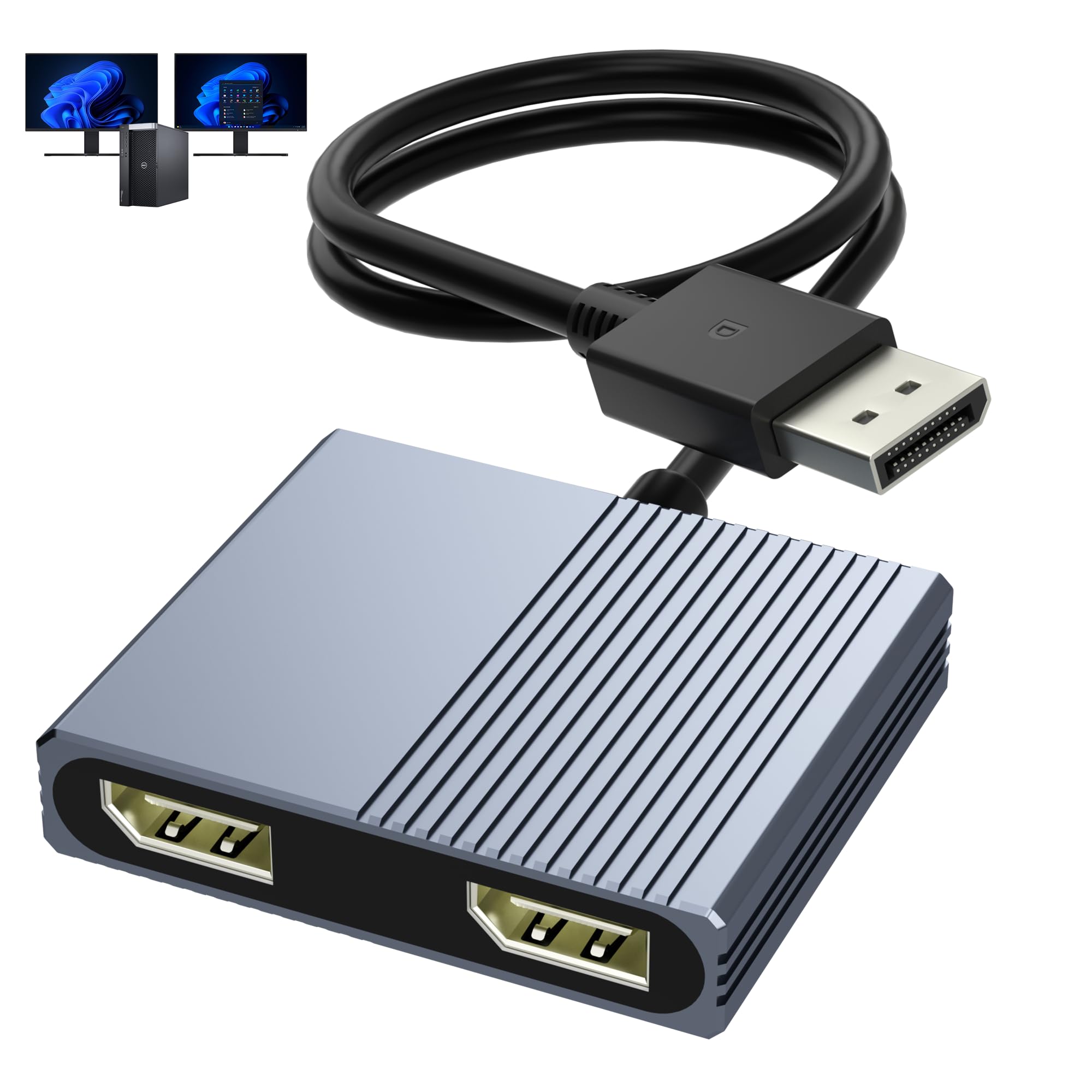 Mua Display Port Splitter for Dual Monitors, 4K@120Hz DisplayPort to ...