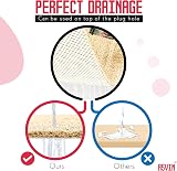 Asvin Large Non Slip Shower Mat 60x80cm Beige OEKO-TEX Loofah Rubber view 3