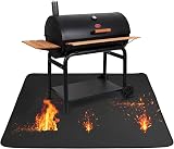 SMRONAR Fire Pit Mat 36 x 48 Inch, 3-Layer Fireproof Heat Resistant Pad view 1