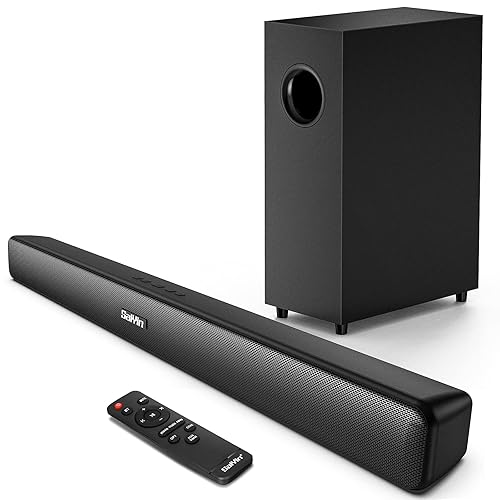 Saiyin Sound Bars for TV with Subwoofer, Soundbar Ultra Slim 29