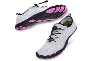 hiitave Womens Water Shoes Quick Dry Barefoot for Swim Diving Surf Aqua Sports Pool Beach Walking Yoga