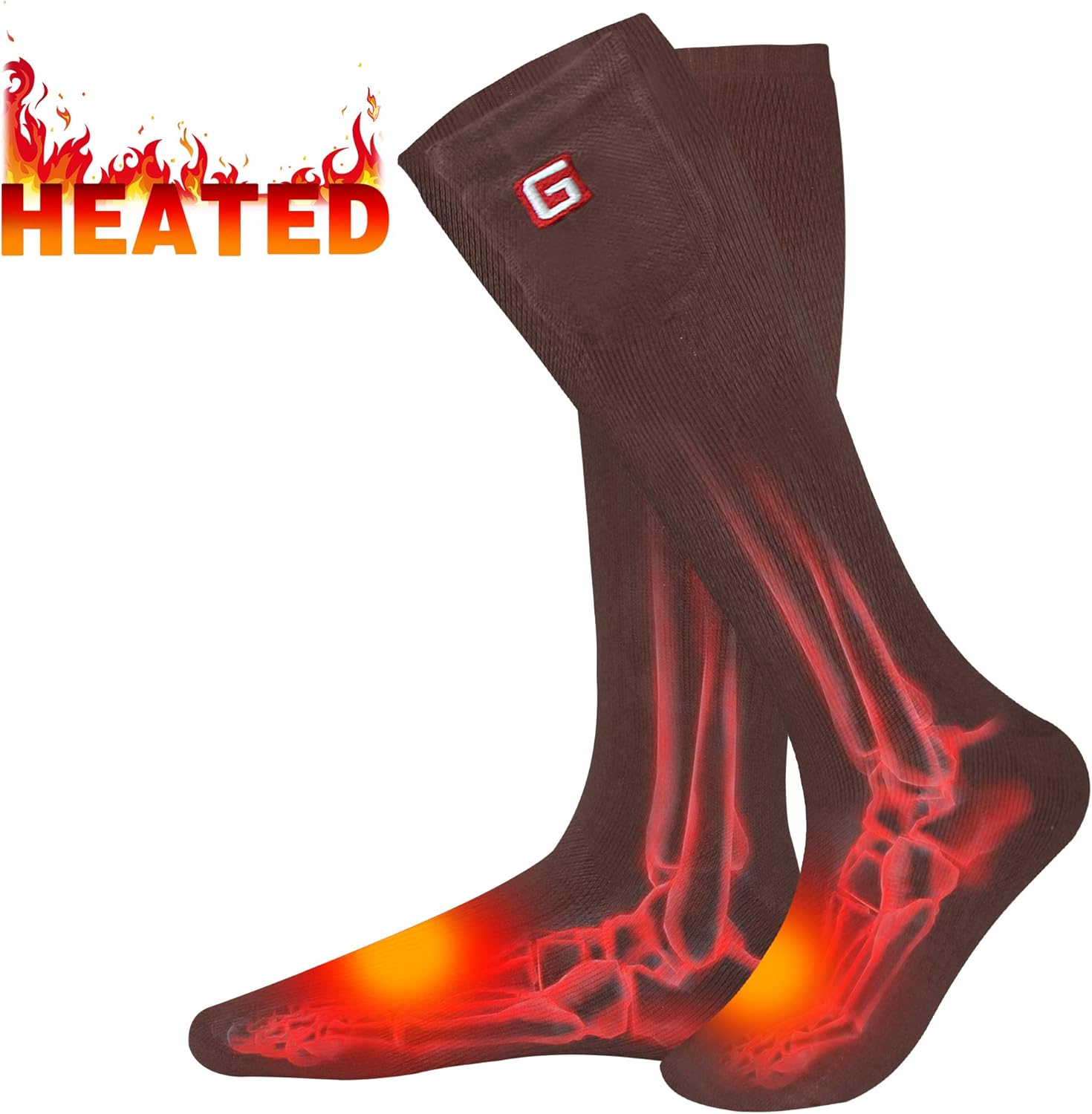Rechargeable Battery Electric Heated Socks Kit for Men