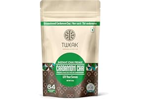 Tweak Instant Cardamom Tea Premix | Unsweetened no Added Sugar | 2 Lbs Packing | Ideal for Vending Machine | Can be made Manu