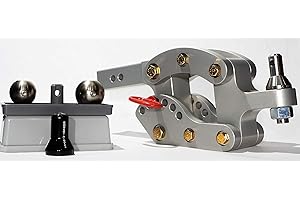 Rhino Hitch RHI2BA10K - 10K LB, 7" Drop Hitch w/ 2" Shank, Adjustable Aluminum Trailer Hitch & 2 Ball Convert-A-Ball Set