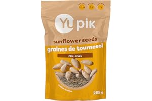 Yupik Raw Sunflower Seeds, Shelled, 285 g, Kosher, Gluten-Free, Unsalted Sunflower Kernels, No Shell, Healthy Snacks, Source 