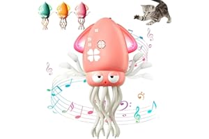 ASAINT Dancing Octopus Toy, Electric Smart Tentacle Explorer, Automatic Magic Crawling Dancing Squid Obstacle Sensor Toy with LED Music Crazy 8-Leg Action Crawling Octopus for Kids