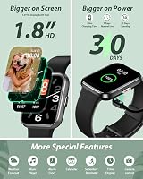 Tensky Smart Watch 1.8” HD Screen Alexa Built-in Bluetooth Calling 120 Sports view 6