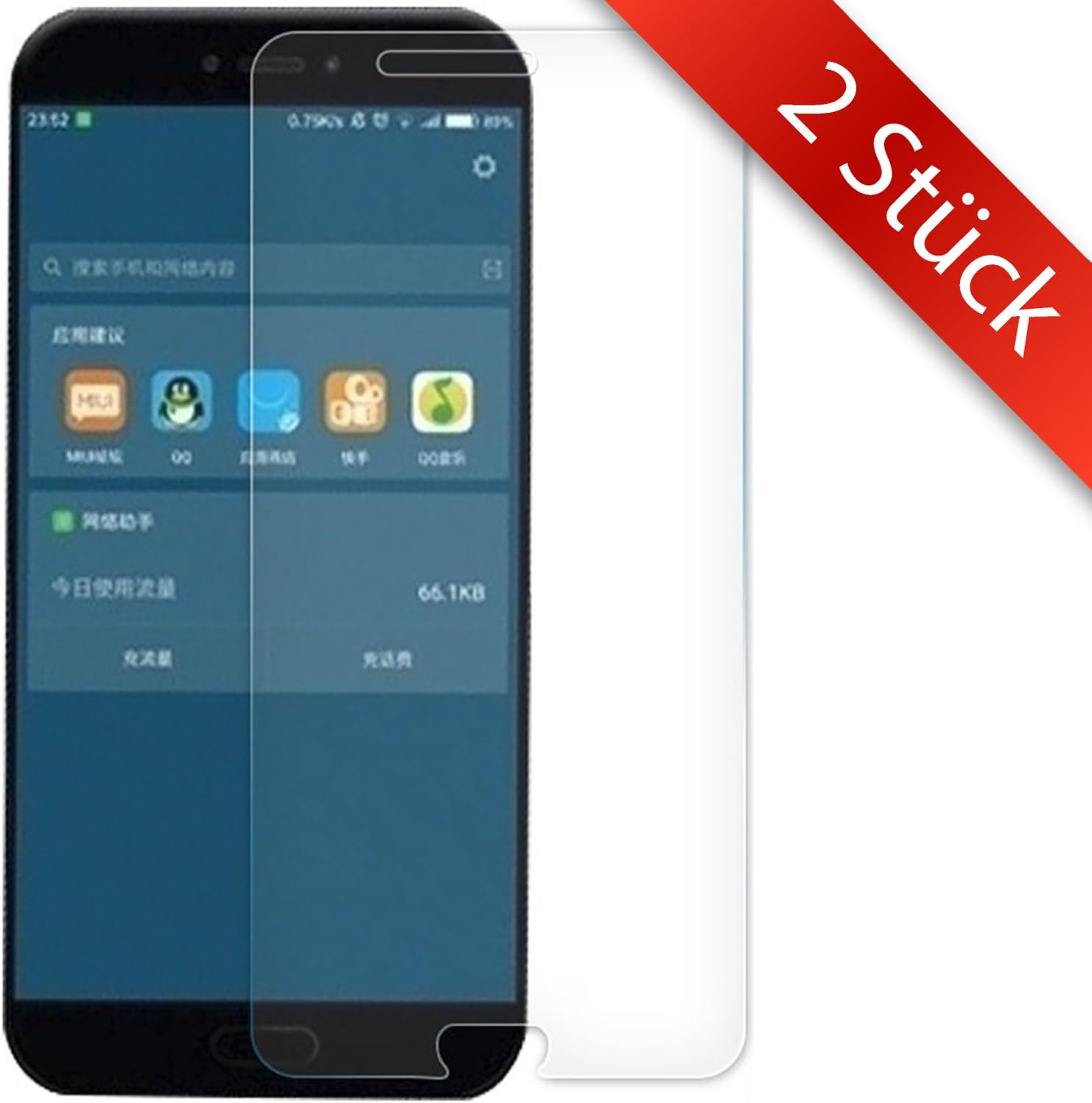 2 Pack- Xiaomi Redmi Mi6 Screen Protector- Tempered Glass| 0.2mm | Bubble free | Full HD Transparenz | Anti-fingerprint - Xiaomi Mi6 Screen Protector – MOVOJA- Xiaomi Mi6