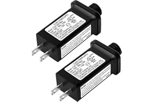 Makevivi Replacement Yard Inflatable Adapter Power Supply Adaptor - 12V 1.5A - Inflatable Plug Replacement Class 2 Power Supply - for Christmas Tree Light/Thanksgiving Yard Blow Up Decorations