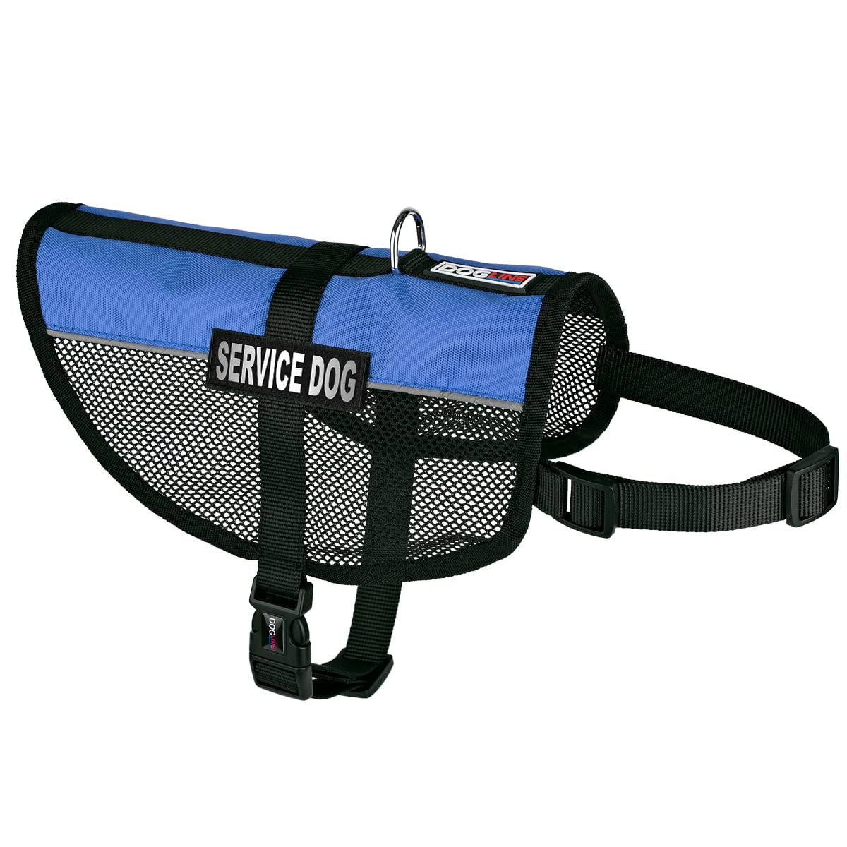 Dogline Service Dog Vest, 13 by 16-Inch, Blue โ image 1