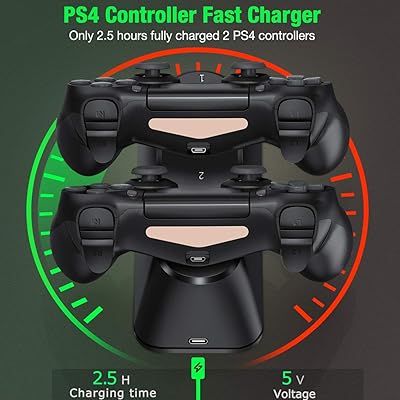 Buy Ps4 Controller Charger Ps4 Charging Station With Dual Charging Port Ps4 Controller Charger Station For Playstation 4 Ps4 Ps4 Slim Ps4 Pro Controller Upgrade Usb C Cable Separate Ps4 Micro Receiver Online In Indonesia B07d8xbhpr