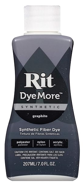 Flüssigfarbstoff für synthetische Stoffe von Rit DyeMore, Graphit, 7-Ounce