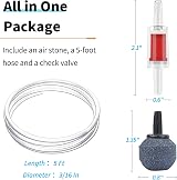 Pawfly Compact Air Pump 1.8 L/min with Stone, Tubing, Check Valve 20-75L view 3