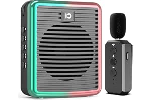 SHIDU 30W Wireless Voice Amplifier with Lavalier Microphone, Bluetooth Voice Amplifier for Teachers, Portable Voice Amplifier with Bluetooth speaker with microphone for Classroom