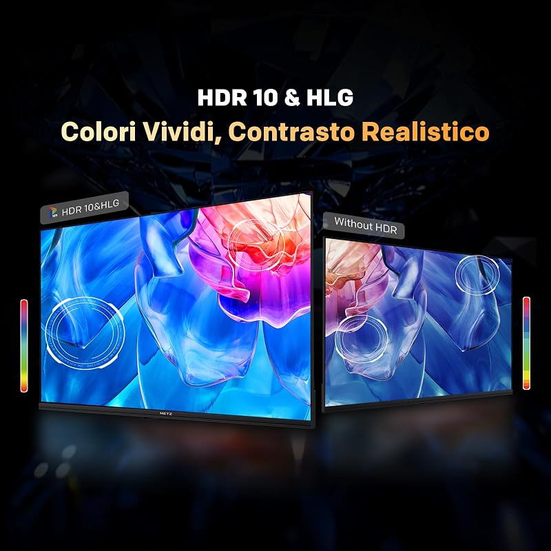 40 Pollici Smart TV con Google TV Televisore LED, Gen 6 QLED +, HDR 10 Dolby Audio Bluetooth 5,1 EyeCare DVB-T/T2/C/S/S2 Ci+ HEVC Main10, 1.5GB RAM Upgrade (40MQH7000Y, 2026 Nuovo Modello) — foto 6 di 8