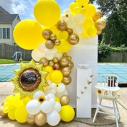 Awenztech Yellow Balloons 12 inch, Yellow Latex