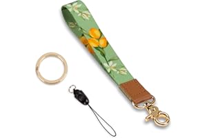 KAMT Key Phone Wristlet Strap, Hand Wrist Key Chain Lanyard with Ring, Cool Women Wrist Strap for Car Key, ID Badge, Wallet