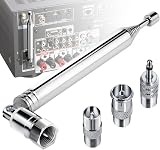 Ancable 75 Ohm Telescopic DAB Radio Aerial Antenna for HiFi AV Receiver view 1