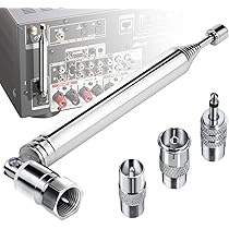 Eightwood Antena AM Loop Mini Conector De 3 Pines Compatible Con Sony HiFi Series Sharp AV Receptor Radio Sistema Estéreo