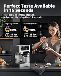 AIRMSEN 20 Bar Espresso Machine with Automatic Milk