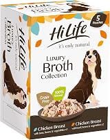 HILIFE It's Only Natural Wet Dog Food The Luxury Broth Collection 15 x 100g view 2