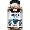 Kaya Naturals Omega 3 Supplement | Nature Made Omega 3 Fish Oil - 100% Pure Sea-Harvested Pelagic Fish Oil with No Fishy Aftertaste - Omega 3 Vitamins | Fish Oil - 30 Count Softgels